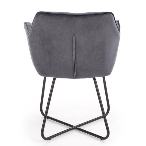 Szczegółowe zdjęcie nr 9 produktu Modernistyczne krzesło muszelka Roxi - popiel