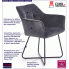 Fotografia Modernistyczne krzesło muszelka Roxi - popiel z kategorii Krzesła metalowe