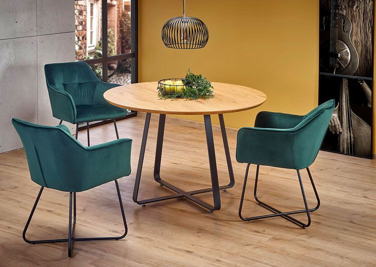 Produkt Nowoczesne krzesło muszelka Roxi - zielony - zdjęcie numer 3