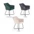 Szczegółowe zdjęcie nr 5 produktu Nowoczesne krzesło muszelka Roxi - zielony