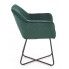 Szczegółowe zdjęcie nr 7 produktu Nowoczesne krzesło muszelka Roxi - zielony