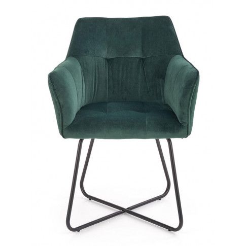 Szczegółowe zdjęcie nr 6 produktu Nowoczesne krzesło muszelka Roxi - zielony