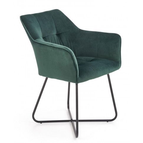 Zdjęcie produktu Nowoczesne krzesło muszelka Roxi - zielony.