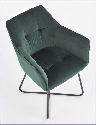 Produkt Nowoczesne krzesło muszelka Roxi - zielony - zdjęcie numer 2