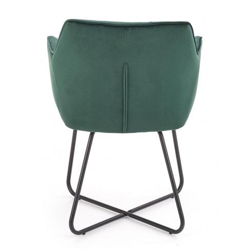 Szczegółowe zdjęcie nr 9 produktu Nowoczesne krzesło muszelka Roxi - zielony