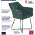 Fotografia Nowoczesne krzesło muszelka Roxi - zielony z kategorii Krzesła metalowe