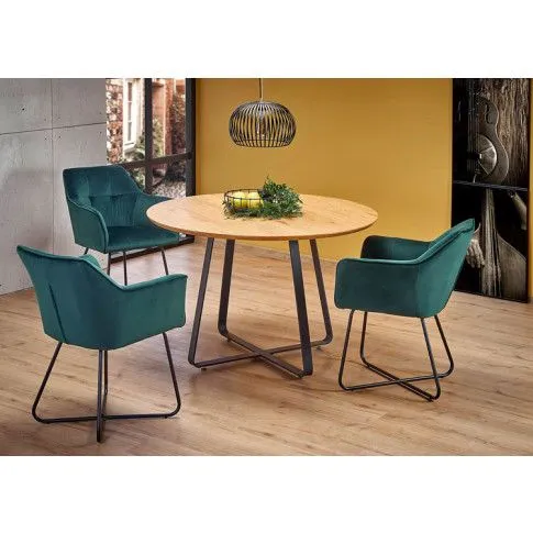 Szczegółowe zdjęcie nr 4 produktu Beżowe designerskie krzesło kubełkowe - Roxi