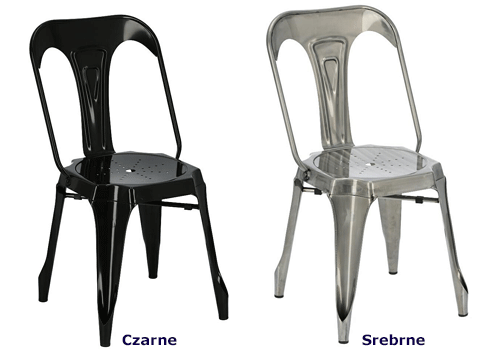 Industrialne krzesła do jadalni Noden - wygodne