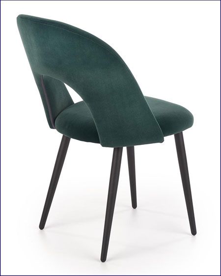 Produkt Minimalistyczne krzesło tapicerowane Getti - zielony - zdjęcie numer 2