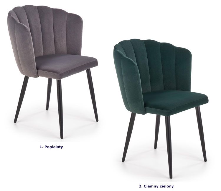 Produkt Nowoczesne szare krzesło muszelka - Holix  - zdjęcie numer 4