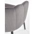 Szczegółowe zdjęcie nr 10 produktu Nowoczesne szare krzesło muszelka - Holix 
