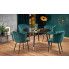 Szczegółowe zdjęcie nr 4 produktu Zielone krzesło tapicerowane muszelka - Holix 