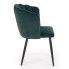 Szczegółowe zdjęcie nr 7 produktu Zielone krzesło tapicerowane muszelka - Holix 