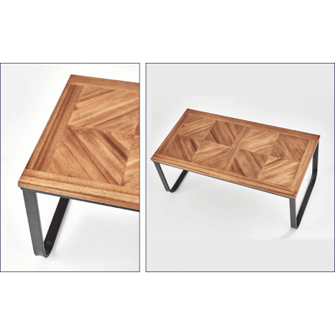 Zdjęcie Ława w stylu industrialnym Mamba orzech | Edinos.pl