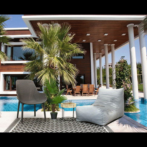 Zdjęcie ażurowe krzesło Otri szare praktyczne | Edinos.pl