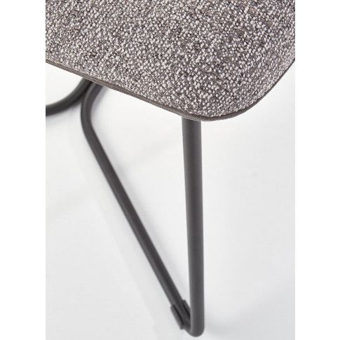Szczegółowe zdjęcie nr 10 produktu Loftowe krzesło tapicerowane Mendez - popiel
