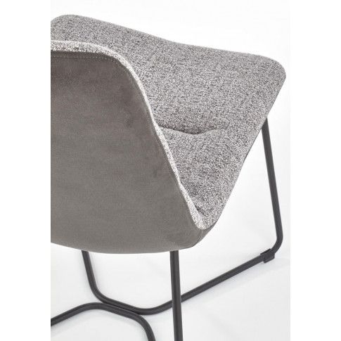 Szczegółowe zdjęcie nr 9 produktu Loftowe krzesło tapicerowane Mendez - popiel