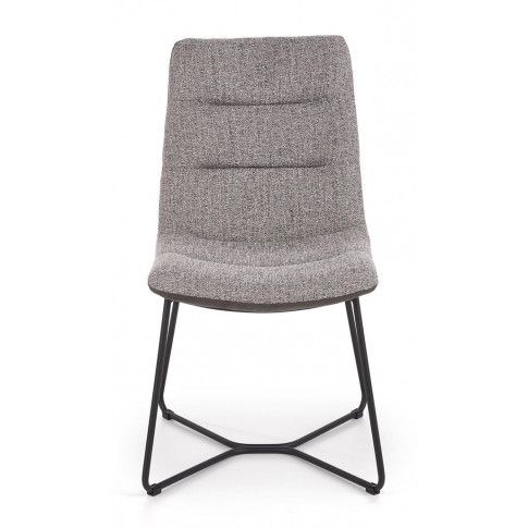Szczegółowe zdjęcie nr 5 produktu Loftowe krzesło tapicerowane Mendez - popiel
