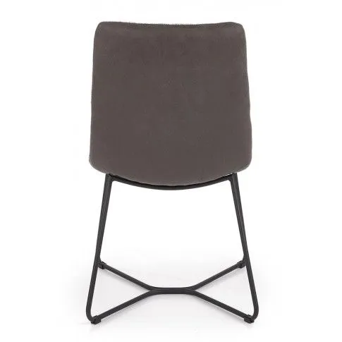Szczegółowe zdjęcie nr 8 produktu Loftowe krzesło tapicerowane Mendez - popiel