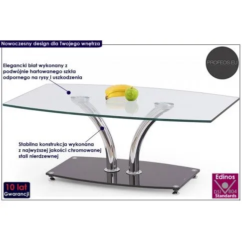 Fotografia Ława szklana Trivio z kategorii Ławy i stoliki