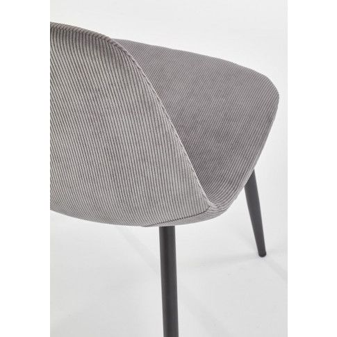 Szczegółowe zdjęcie nr 11 produktu Minimalistyczne krzesło Semi - popiel