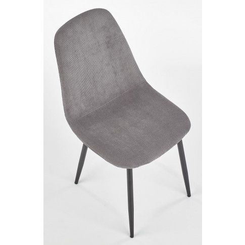 Szczegółowe zdjęcie nr 7 produktu Minimalistyczne krzesło Semi - popiel