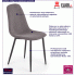 Fotografia Minimalistyczne krzesło Semi - popiel z kategorii Krzesła