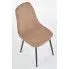 Szczegółowe zdjęcie nr 7 produktu Stylowe krzesło Mavo - beżowe