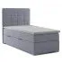 Zdjęcie produktu Pojedyncze łóżko boxspring Nubis 90x200 - 58 kolorów.