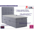 Fotografia Pojedyncze łóżko boxspring Nubis 90x200 - 58 kolorów z kategorii Łóżka tapicerowane