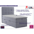 Fotografia Pojedyncze łóżko boxspring Monti 90x200 - 32 kolory z kategorii Łóżka tapicerowane