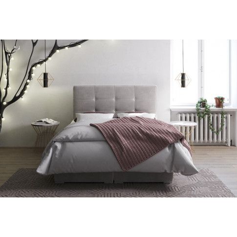 Szczegółowe zdjęcie nr 7 produktu Podwójne łóżko kontynentalne Nubis 140x200 - 40 kolorów