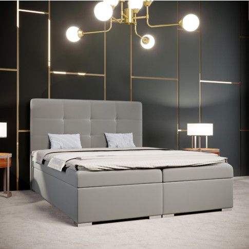 Szczegółowe zdjęcie nr 6 produktu Podwójne łóżko kontynentalne Nubis 140x200 - 32 kolory