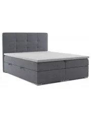 Dwuosobowe łóżko boxspring Nubis 160x200 - 40 kolorów w sklepie Edinos.pl