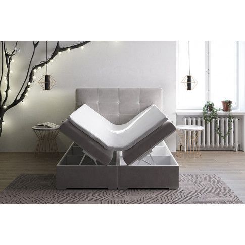 Szczegółowe zdjęcie nr 6 produktu Kontynentalne łóżko małżeńskie Nubis 180x200 - 40 kolorów