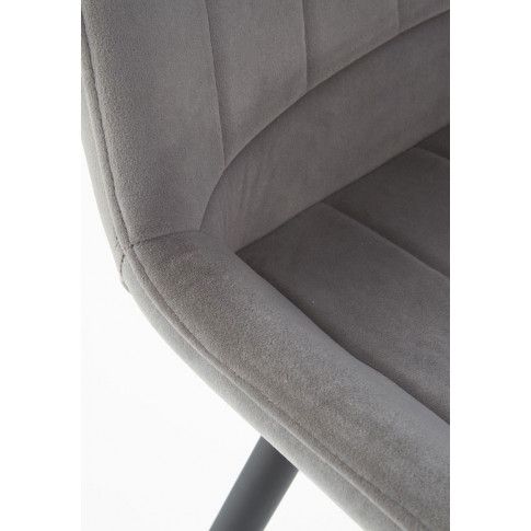 Szczegółowe zdjęcie nr 10 produktu Eleganckie krzesło do salonu Debi - popiel