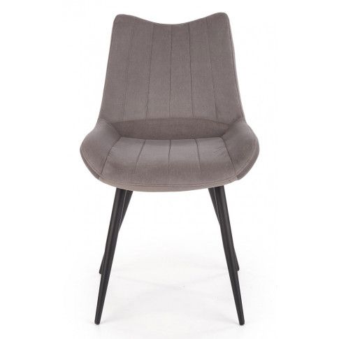 Szczegółowe zdjęcie nr 6 produktu Eleganckie krzesło do salonu Debi - popiel