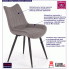 Fotografia Eleganckie krzesło do salonu Debi - popiel z kategorii Krzesła tapicerowane