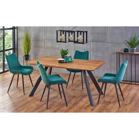 Szczegółowe zdjęcie nr 4 produktu Popielate eleganckie krzesło pikowane - Debi