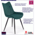 Fotografia Luksusowe krzesło Debi - zielony z kategorii Krzesła wg koloru/stylu