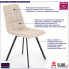 Fotografia Industrialne krzesło Travel - beżowy z kategorii Krzesła tapicerowane beżowe