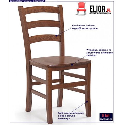 Fotografia Krzesło drewniane Foren - 2 kolory z kategorii Krzesła