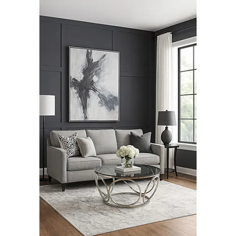 Szczegółowe zdjęcie nr 4 produktu Okrągła ława w stylu glamour Bomaro 2X