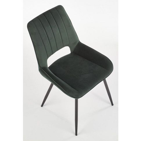 Szczegółowe zdjęcie nr 7 produktu Eleganckie krzesło Arvin - zielony