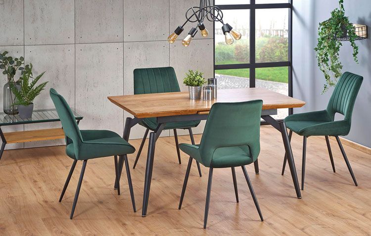 Produkt Eleganckie krzesło Arvin - zielony - zdjęcie numer 3