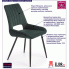 Fotografia Eleganckie krzesło Arvin - zielony z kategorii Krzesła welurowe