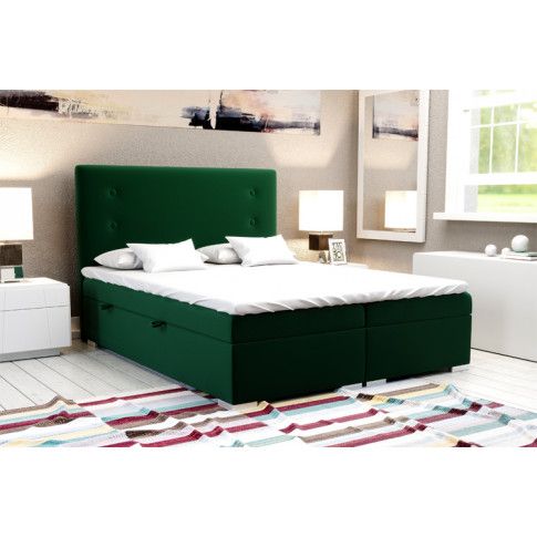 Szczegółowe zdjęcie nr 4 produktu Pojedyncze łóżko hotelowe Rilla 80x200 - 40 kolorów