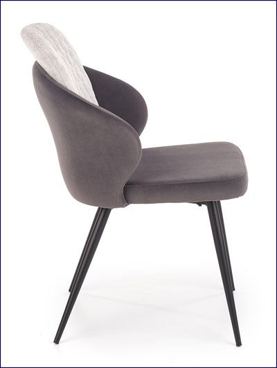 Produkt Stylowe tapicerowane krzesło Luco - popiel - zdjęcie numer 2