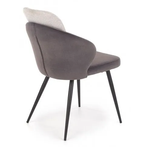 Szczegółowe zdjęcie nr 7 produktu Stylowe tapicerowane krzesło Luco - popiel