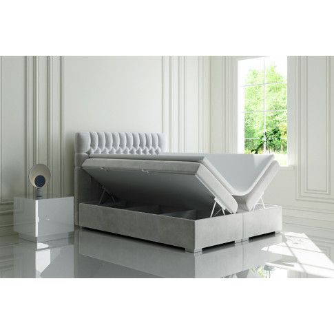 Szczegółowe zdjęcie nr 5 produktu Podwójne łóżko kontynentalne Stilla 180x200 - 40 kolorów